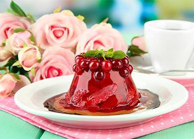 How to make jelly from compote  make a fruit dessert with gelatin