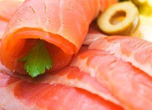 Plastique saumon salé appétissant