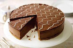 Mouth-watering chocolate cheesecake