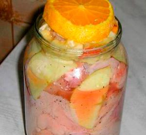 Chicken in a fruit jar