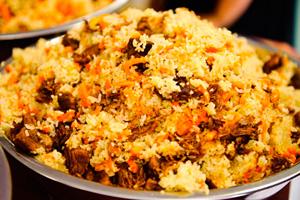 Pilaf with meat