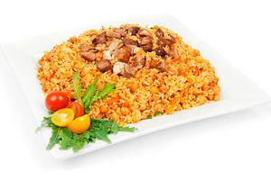 Appetizing mutton pilaf