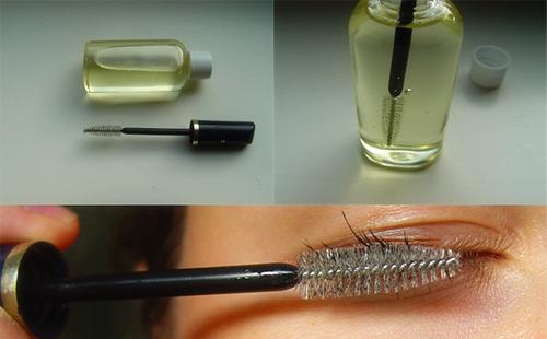 Castor oil must be carefully applied with a special brush.