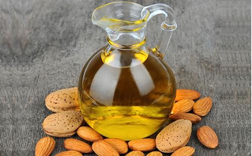 Delicious almond nuts make healthy oil