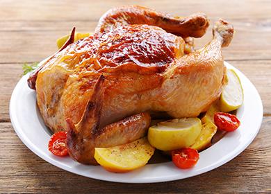 How to cook chicken in the oven  recipe for preparing whole chicken, how to cook a delicious chicken