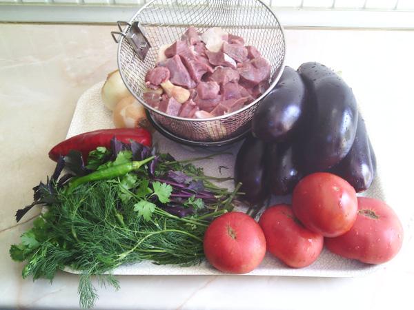 Produits d'aubergines