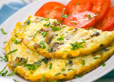 Omelette aux tomates
