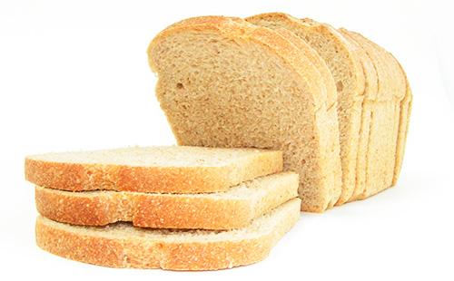 Pieces of white bread