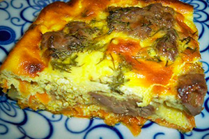 Tortilla de hígado de pollo