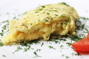 Omelet with cheese