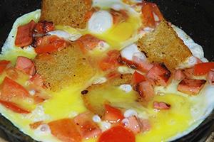 Swedish style fried eggs