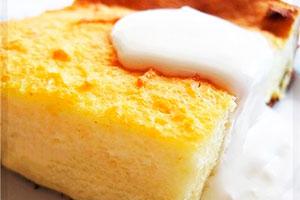 Slice of casserole with sour cream