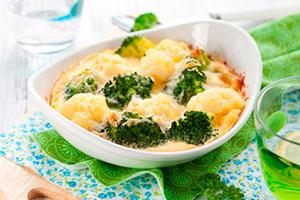 Casserole de brocoli et chou-fleur