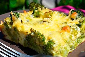 Broccoli casserole with cheese