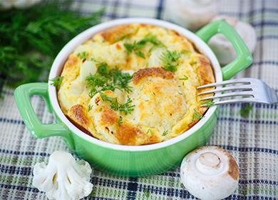 Cauliflower casserole - simple and original recipes