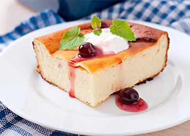 4 recipes for cottage cheese casserole and egg-free pie