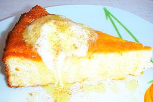 Cottage cheese casserole without eggs with semolina