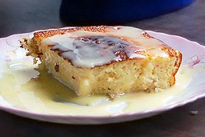 Curd casserole with condensed milk