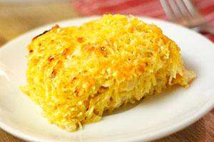 Shallow vermicelli casserole