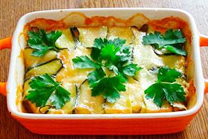 Casserole de fromage aux courgettes