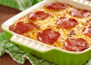 5 recipes for delicious potato casserole with sausage, sausages and bacon