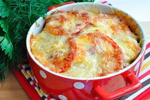 Cocotte de pommes de terre et tomates