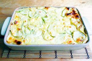 Zucchini casserole with potatoes