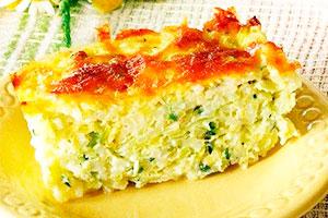 Zucchini casserole with rice