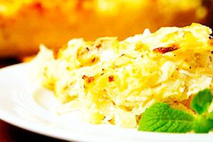 Potato casserole with onion