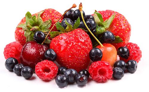 Berries and fruits