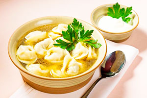 Dumplings soup