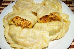 Dumplings with cabbage