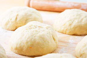 Mineral water dough with vegetable oil