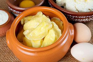 Dumplings in a pot