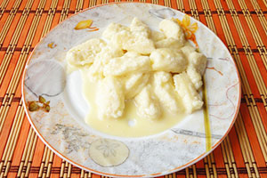 Lazy dumplings with cottage cheese and oatmeal