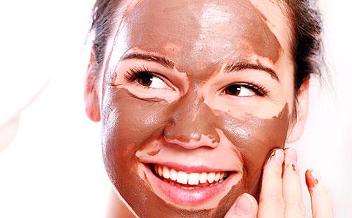 Brown face mask