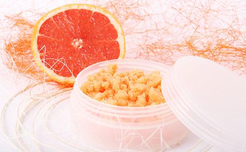 Exfoliante de jugo de naranja