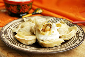 Dumplings with sauerkraut