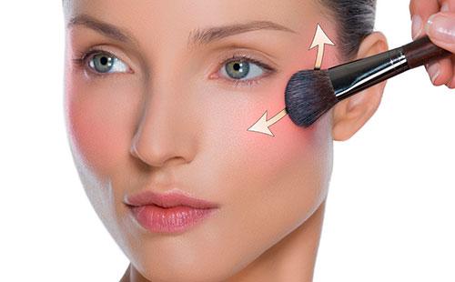 How to apply blush
