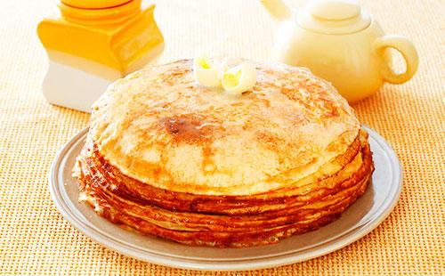 Custard pancakes without eggs