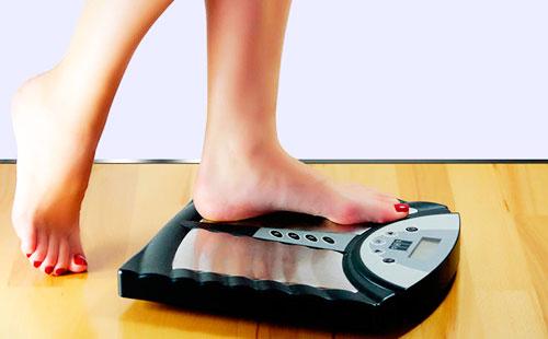 Feet on the scales