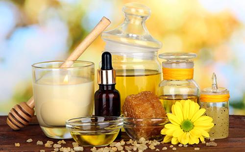 Miel et huiles pour masques naturels