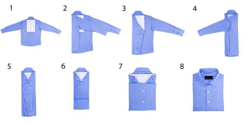 Shirt folding scheme