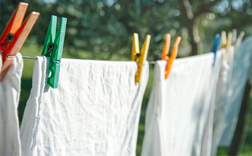 T-shirts on the clothesline