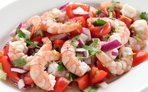 Sweet Pepper and Shrimp Salad