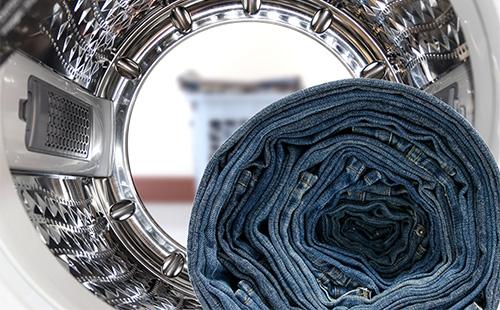 Jeans in the washing machine