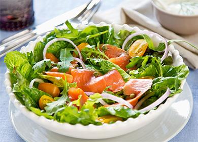 9 recipes for red fish salads: diet, hearty and inexpensive