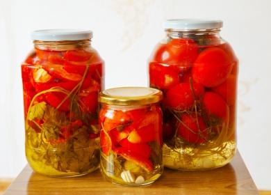 A gelatin tomato recipe for winter: a way to attach overripe and damaged vegetables