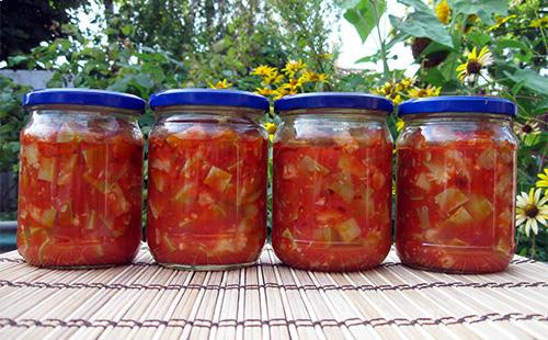 Ensalada de calabacín en tomate