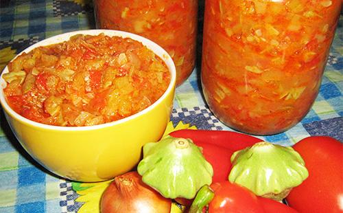 Caviar de courge dans un bol